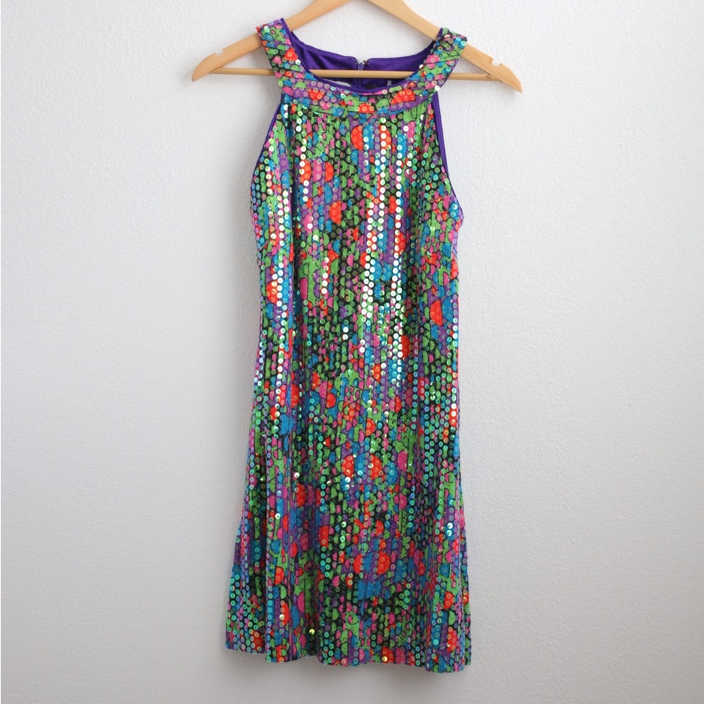 Marc Jacobs Sequin Multicolor Mini Dress Sz: S